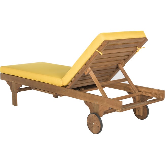 Newport Lounge Chair, Acacia/Yellow - Outdoor Home - 4