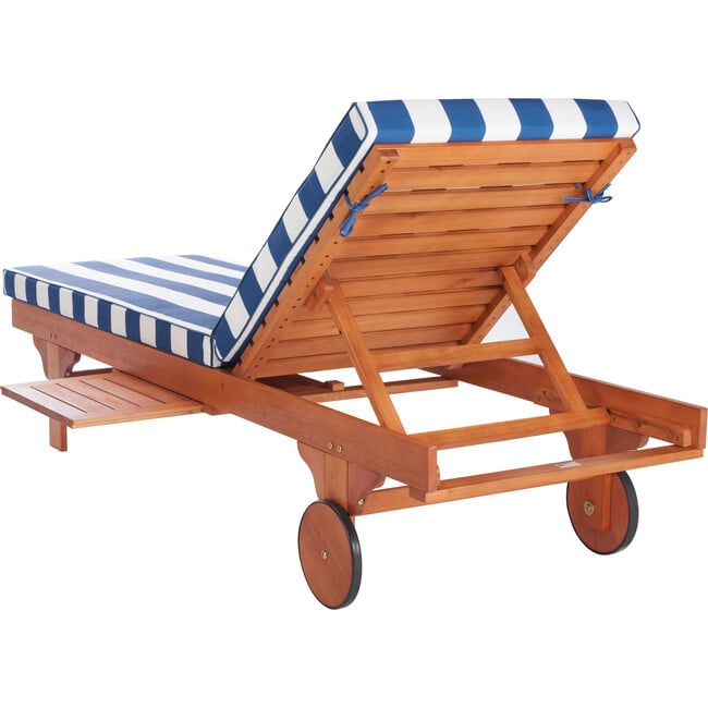 Newport Lounge Chair, Eucalyptus/Blue Canopy Stripe - Outdoor Home - 7