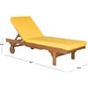 Newport Lounge Chair, Acacia/Yellow - Outdoor Home - 6