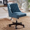 Soho Tufted Swivel Desk Chair, Navy - Desk Chairs - 2