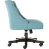 Soho Tufted Swivel Desk Chair, Light Blue - Desk Chairs - 4