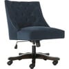 Soho Tufted Swivel Desk Chair, Navy - Desk Chairs - 3