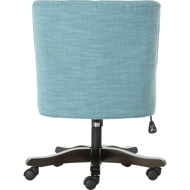 Soho Tufted Swivel Desk Chair, Light Blue - Desk Chairs - 5