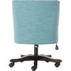 Soho Tufted Swivel Desk Chair, Light Blue - Desk Chairs - 5