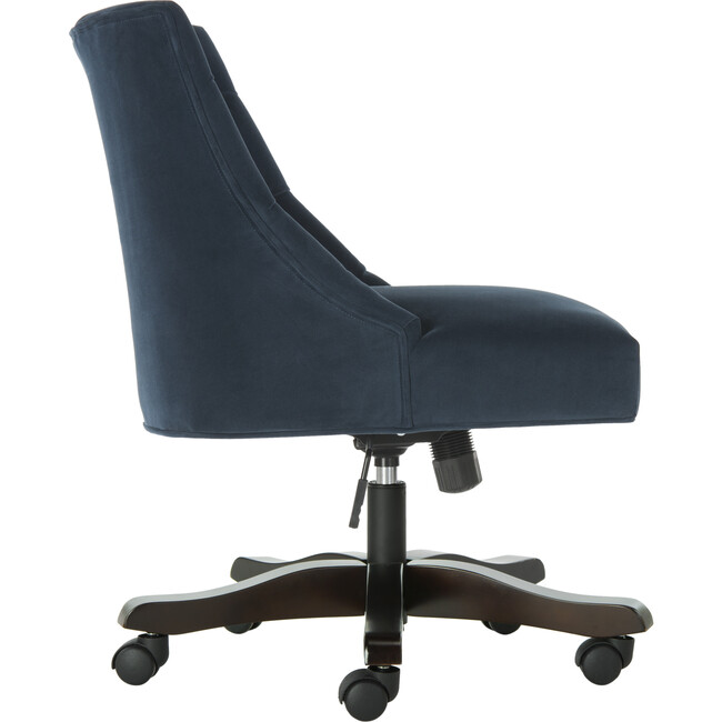 Soho Tufted Swivel Desk Chair, Navy - Desk Chairs - 4