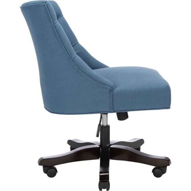 Soho Tufted Swivel Desk Chair, Navy - Desk Chairs - 4