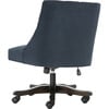 Soho Tufted Swivel Desk Chair, Navy - Desk Chairs - 6