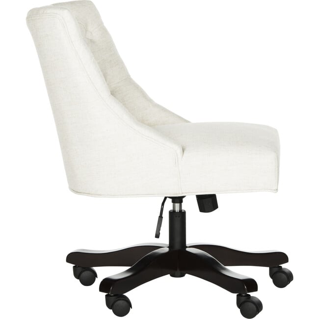 Soho Tufted Swivel Desk Chair, Cream - Desk Chairs - 3