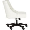 Soho Tufted Swivel Desk Chair, Cream - Desk Chairs - 3