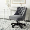 Soho Tufted Swivel Desk Chair, Grey - Desk Chairs - 2