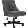 Soho Tufted Swivel Desk Chair, Grey - Desk Chairs - 3