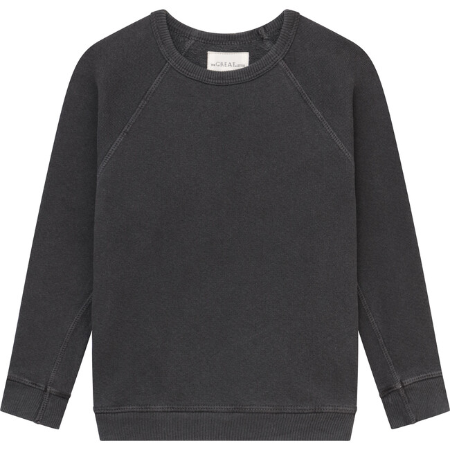 The Little College Sweatshirt., Washed Black - Sweatshirts - 1