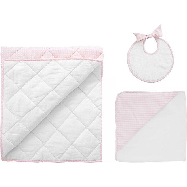 Bedtime Gift Set, Dusty Pink Gingham