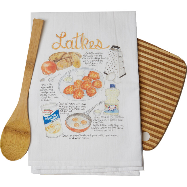 Latkes Recipe Tea Towel