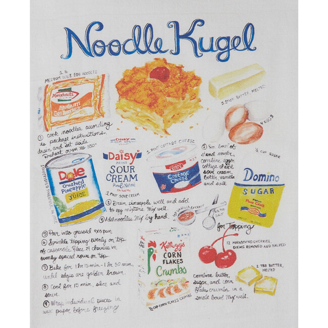 Noodle Kugel Recipe Illustration