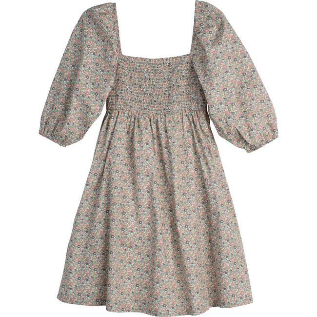 Women's Celine Smocked Dress, Flower Garden - Dresses - 3