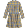 Women's Caroline Dress, Blue Yellow Check - Dresses - 3