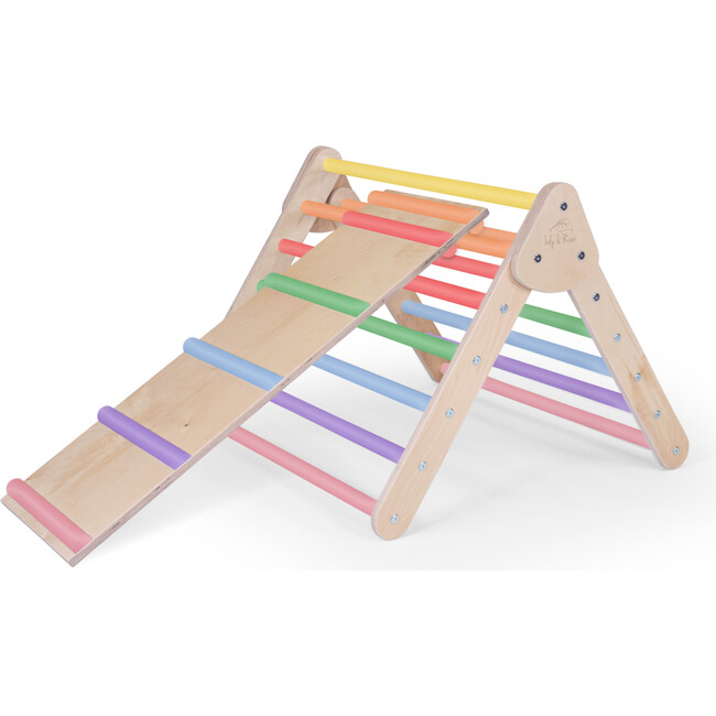 Little Climber with Ladder, Birch/Rainbow - Activity Gyms - 1