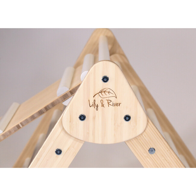 Little Climber with Ladder, Bamboo/White - Activity Gyms - 4