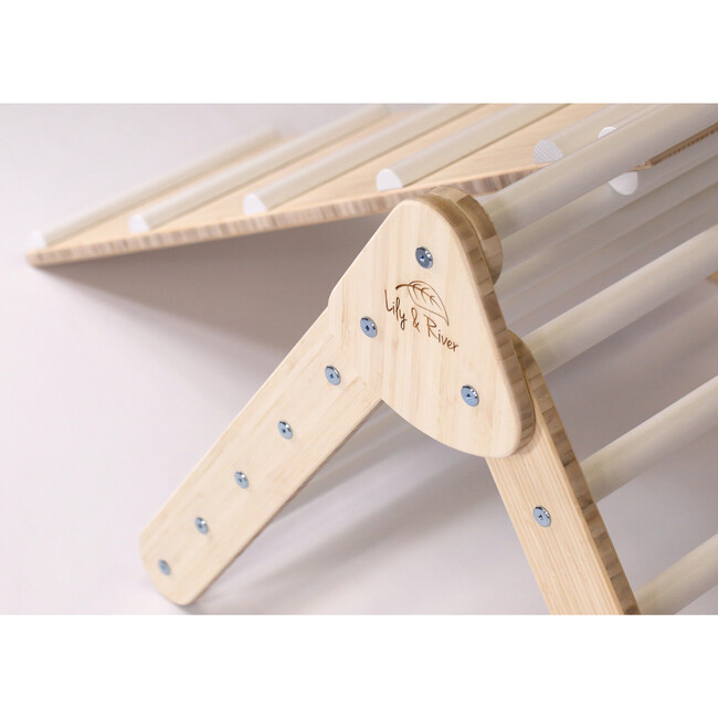 Little Climber with Ladder, Bamboo/White - Activity Gyms - 5