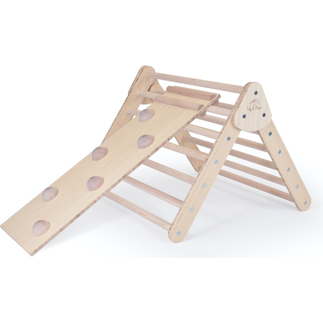 Little Climber with Rockwall, Bamboo/Natural - Activity Gyms - 1
