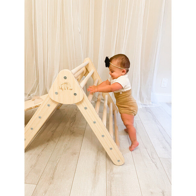 Little Climber with Rockwall, Bamboo/Natural - Activity Gyms - 7