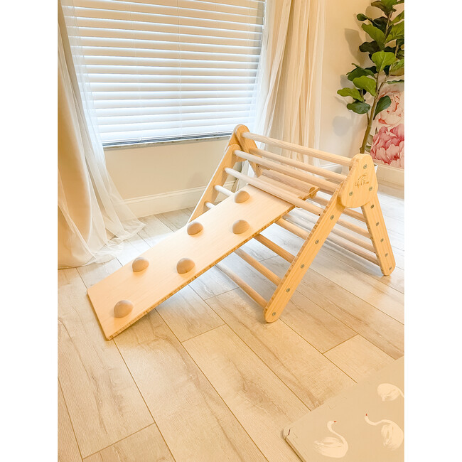 Little Climber with Rockwall, Bamboo/Natural - Activity Gyms - 8