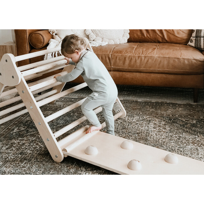 Little Climber with Rockwall, Birch/Natural - Activity Gyms - 9