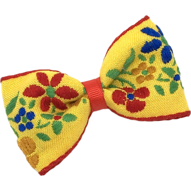 Valentina Bow, Yellow - Hair Accessories - 1