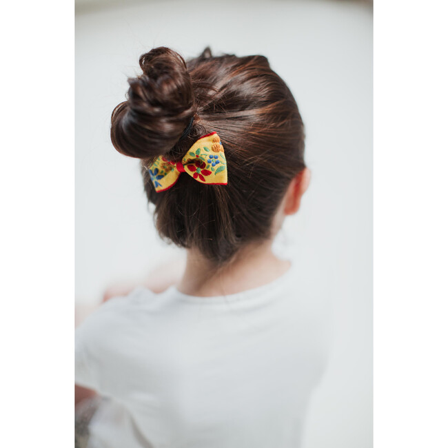 Valentina Bow, Yellow - Hair Accessories - 2