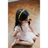 Velvet Headband, Yellow - Hair Accessories - 3