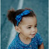 Glitter Bow Headband, Royal - Hair Accessories - 2