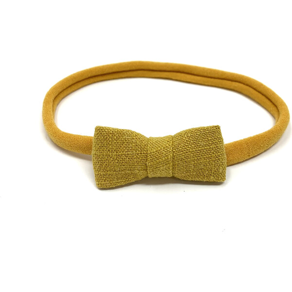 Itty Bitty Bow Baby Headband, Mustard LuluLuvs Hair Accessories