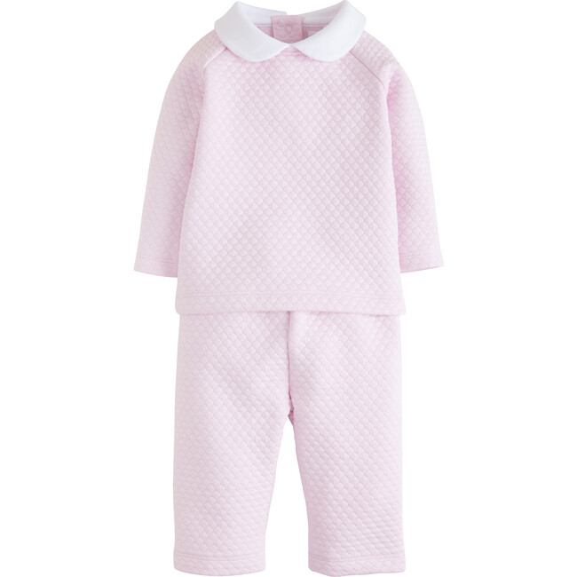 Quilted Pant Set, Light Pink