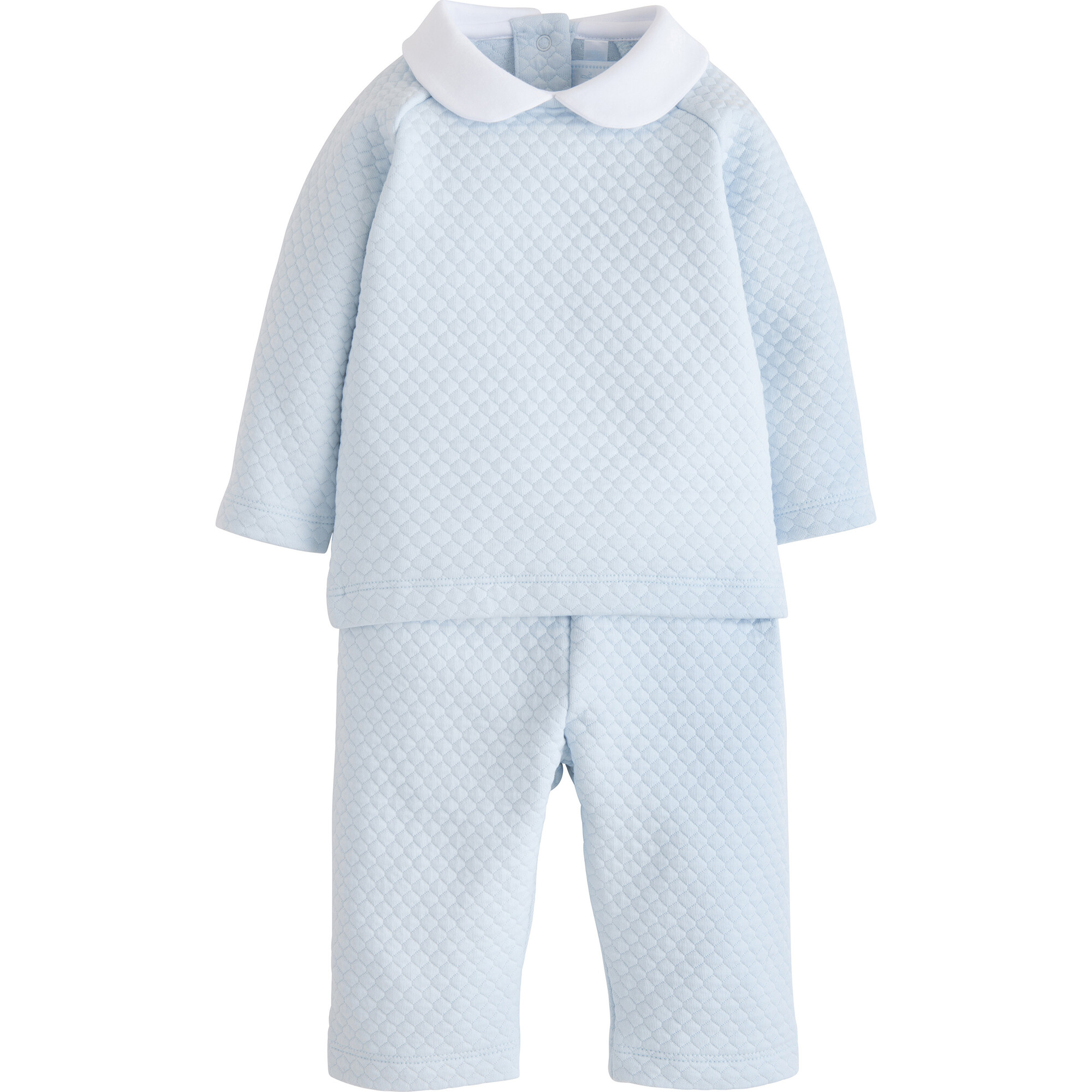 Quilted Pant Set, Light Blue - Mixed Apparel Set - 1