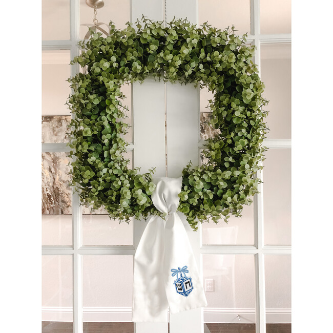 Wreath Sash, Chinoiserie Dreidel - Wreaths - 3