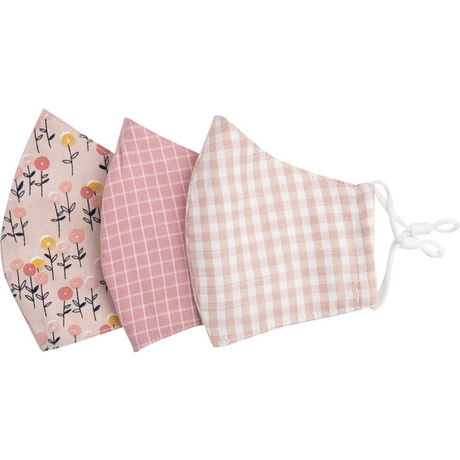 Kids Lollipop Flower Mask Bundle, Pink Multi - Face Masks - 1