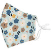 Kids Graphic Flower Mask Bundle, Blue Multi - Face Masks - 3