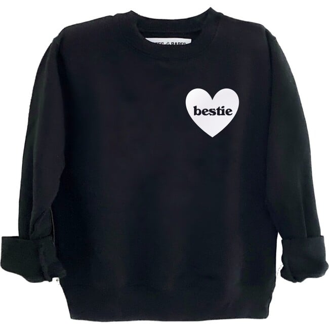 Heart U Most Personalized Youth Sweatshirt, Black - Sweatshirts - 3