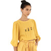 Women's Primavera Helen Shirt, Yellow - Blouses - 2