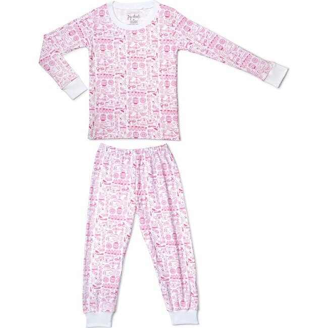 San Francisco Pajama Set, Pink Peony