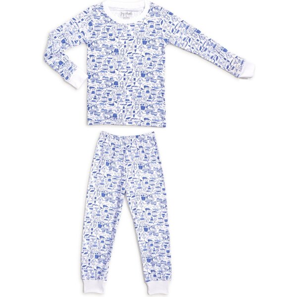 Nantucket Pajama Set, Sailor Blue - Joy Street Kids Sleepwear | Maisonette