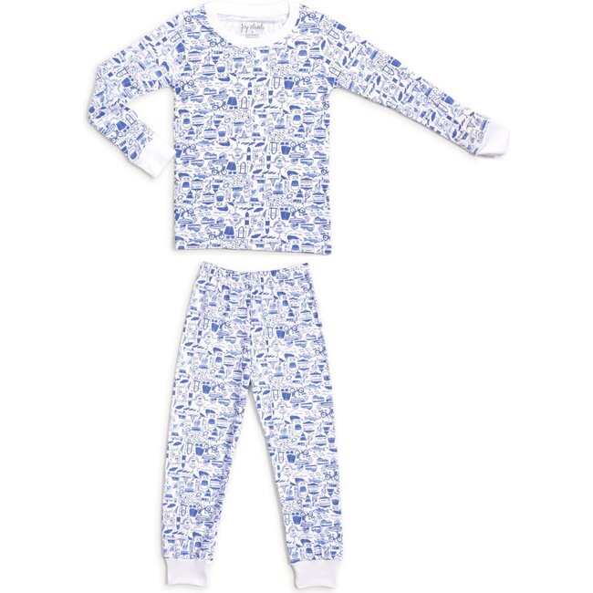 Nantucket Pajama Set, Sailor Blue