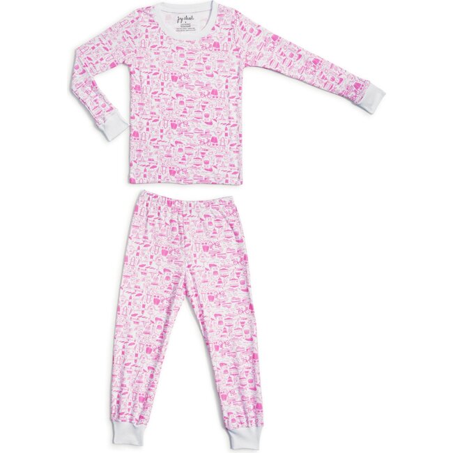 Nantucket Pajama Set, Pink Peony