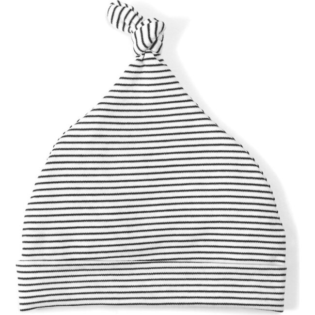 Stripe Baby Hat, Navy - Hats - 1