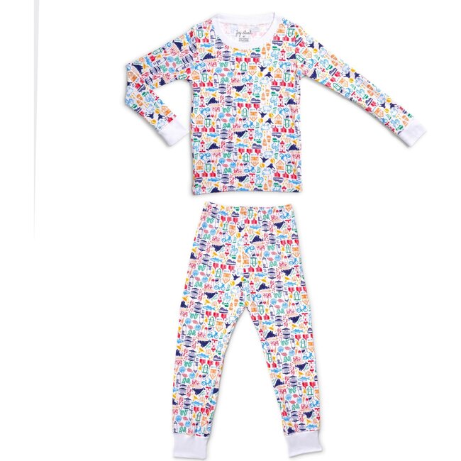 Martha's Vineyard Pajama Set, Martha Multi