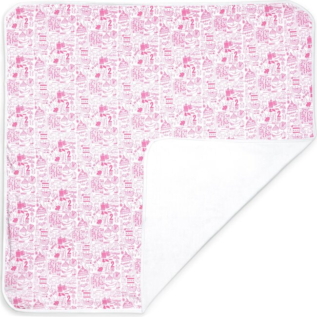 Chicago Baby Blanket, Pink