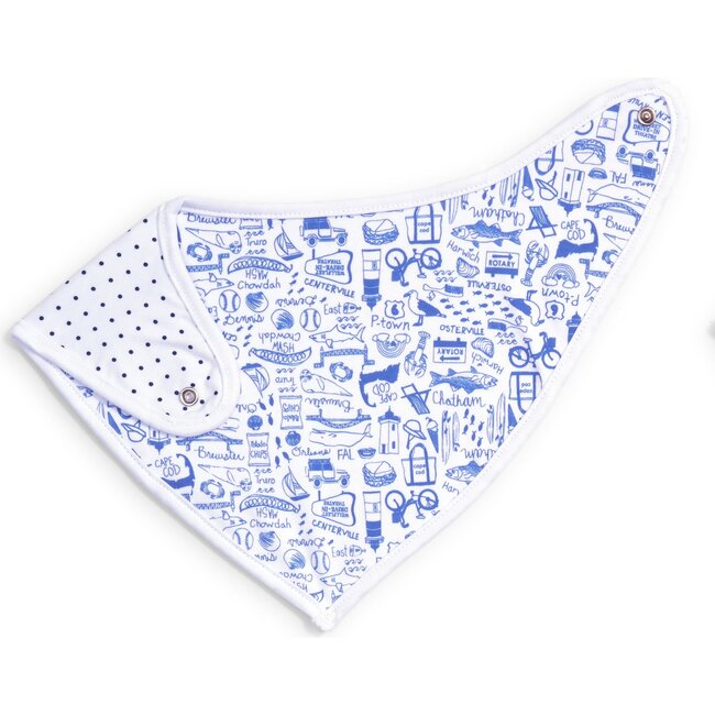 Cape Cod Bandana Bib, Blue