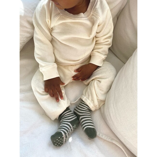 Lil' Fleece Sweat Set, Vanilla - Loungewear - 4