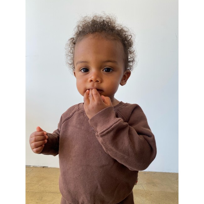 Lil' Fleece Sweat Set, Cacao - Loungewear - 4